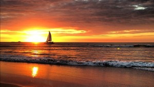 Sunset cruise in the Northwest Pacific Costa Rica