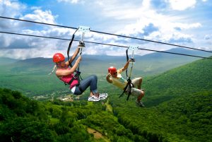 Zip lining in Costa Rica with Bill Beard's